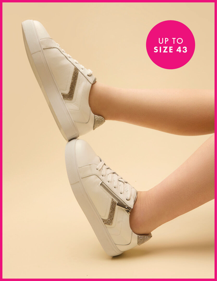 Orthotic Bling Side Zip Sneaker