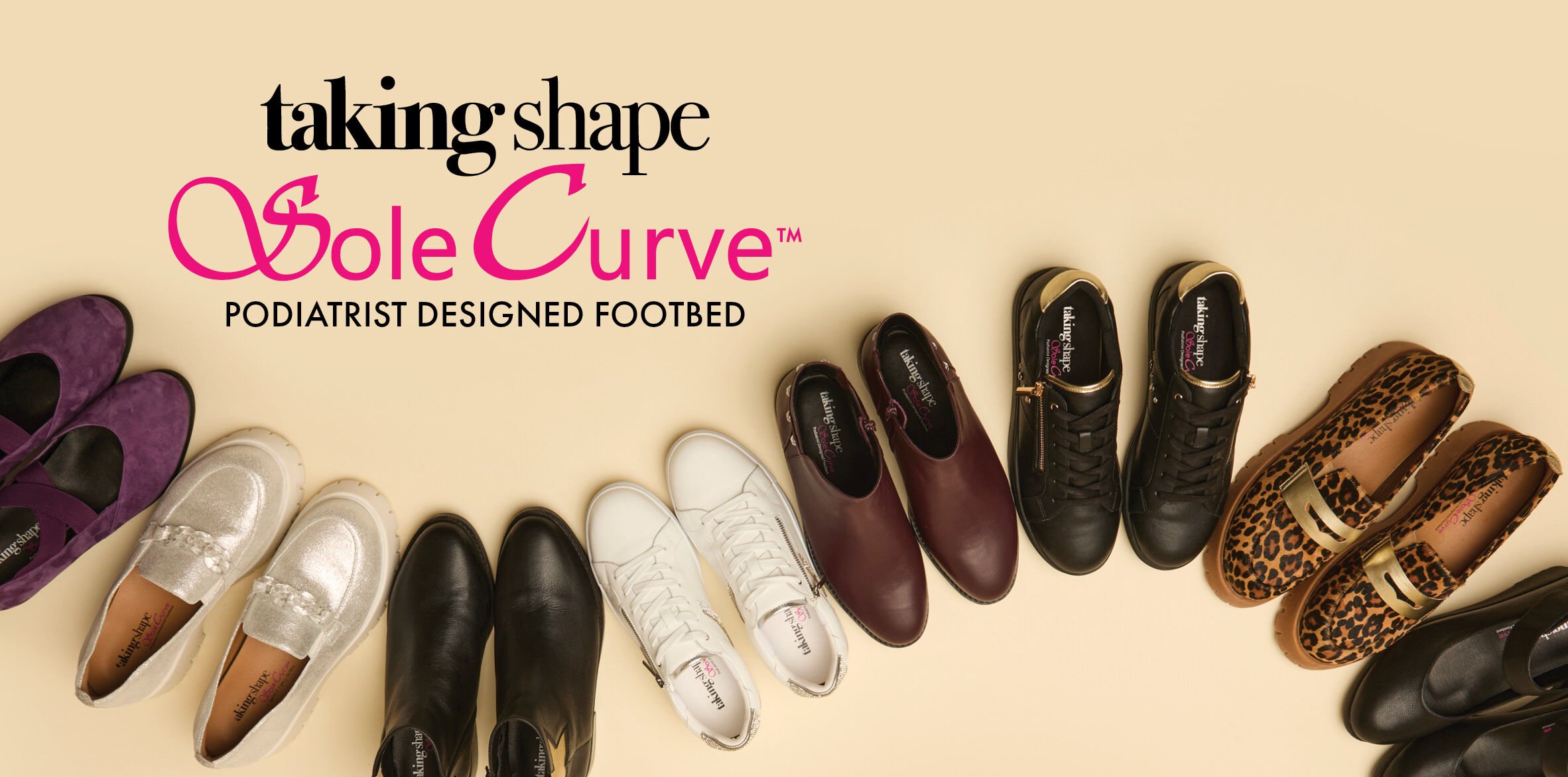 PODIATRIST DESIGNED SOLE CURVE RANGE