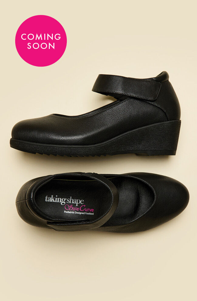 Orthotic Ankle Strap Court Shoe