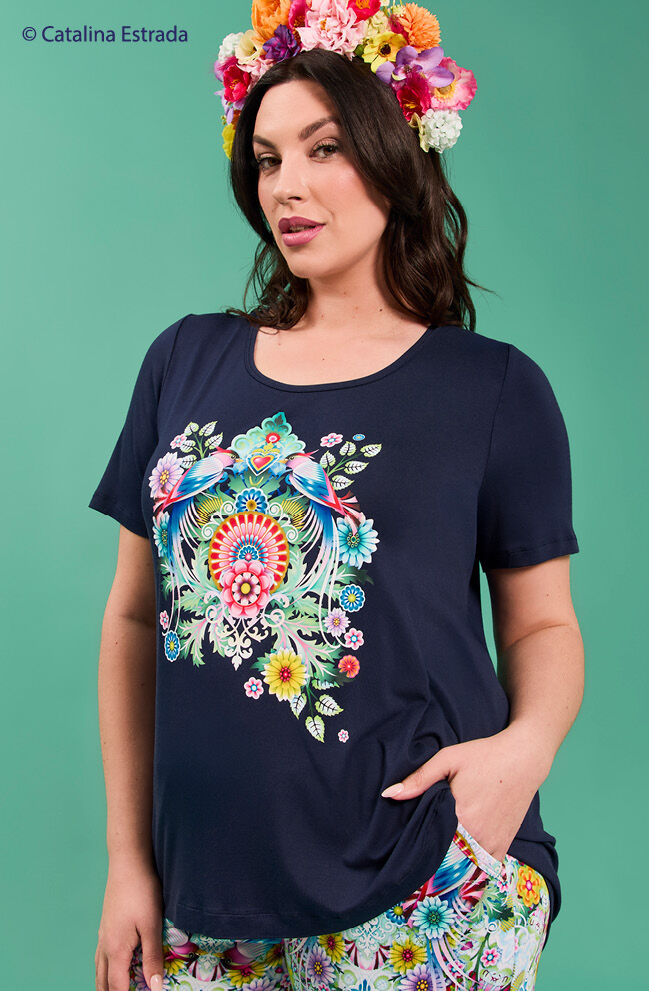 Catalina Benedict Pyjama Top