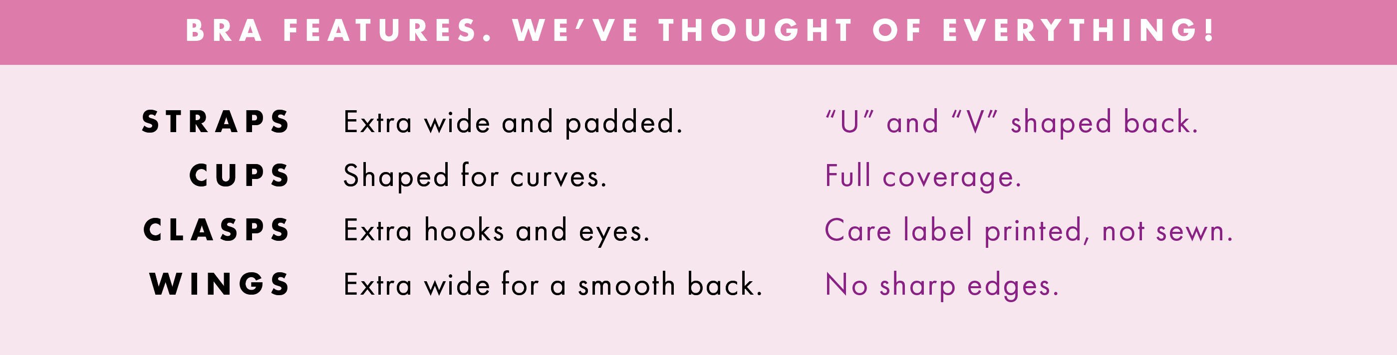 Bra Features