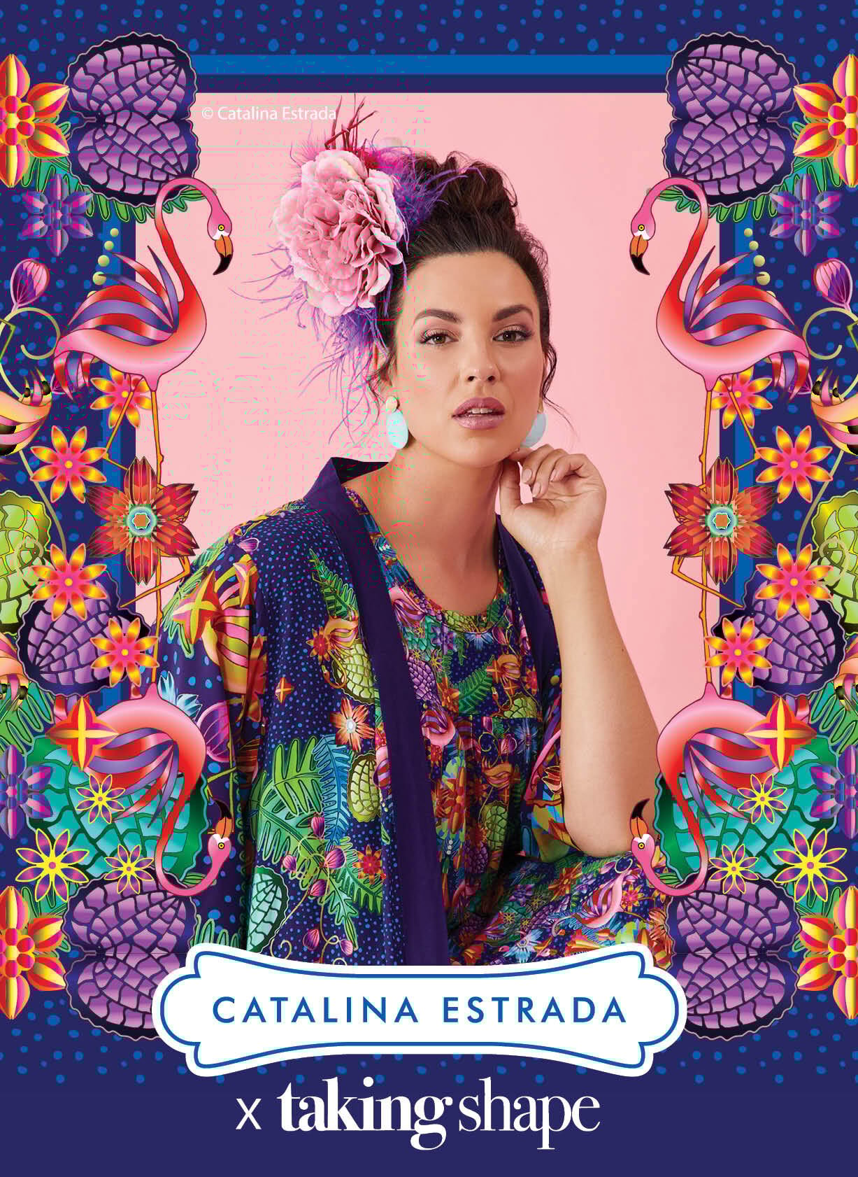 What inspired the designs for the Catalina Estrada x Taking Shape collection?