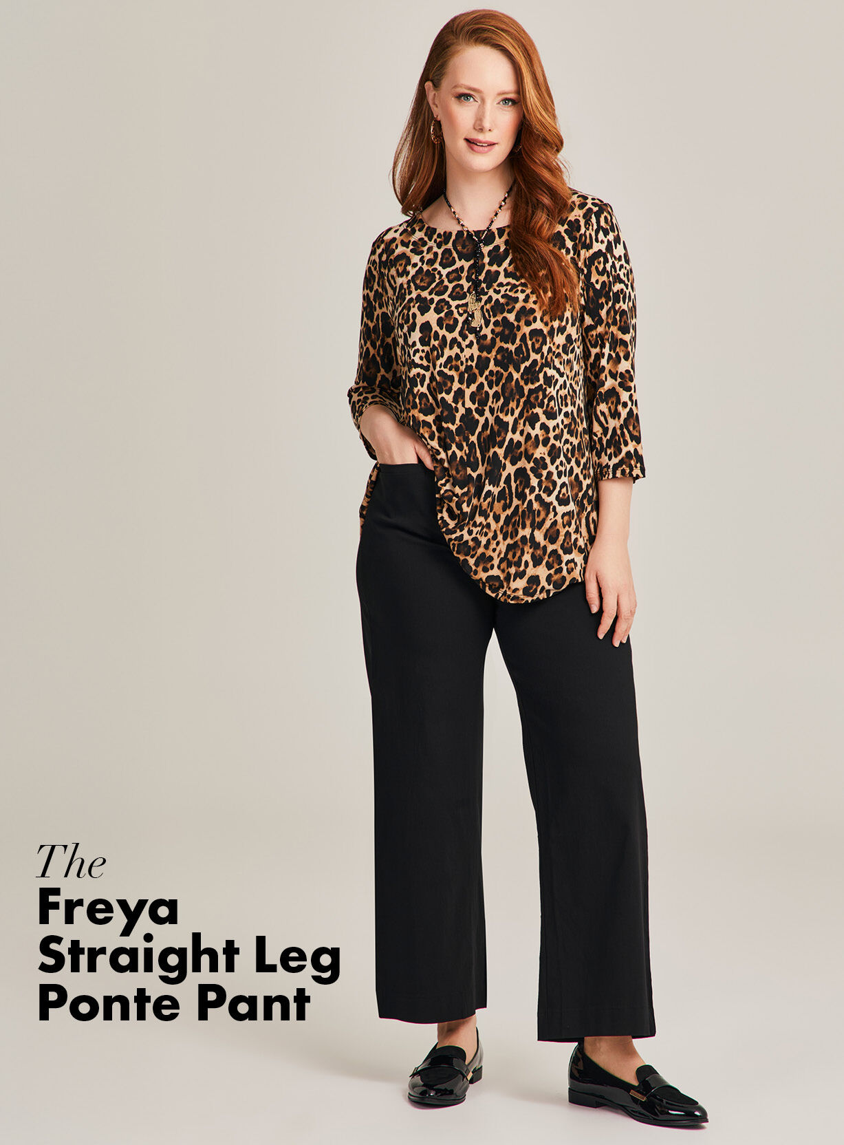 The Freya Straight Leg Ponte Pant