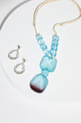 FROSTED TURQUOISE NECKLACE
