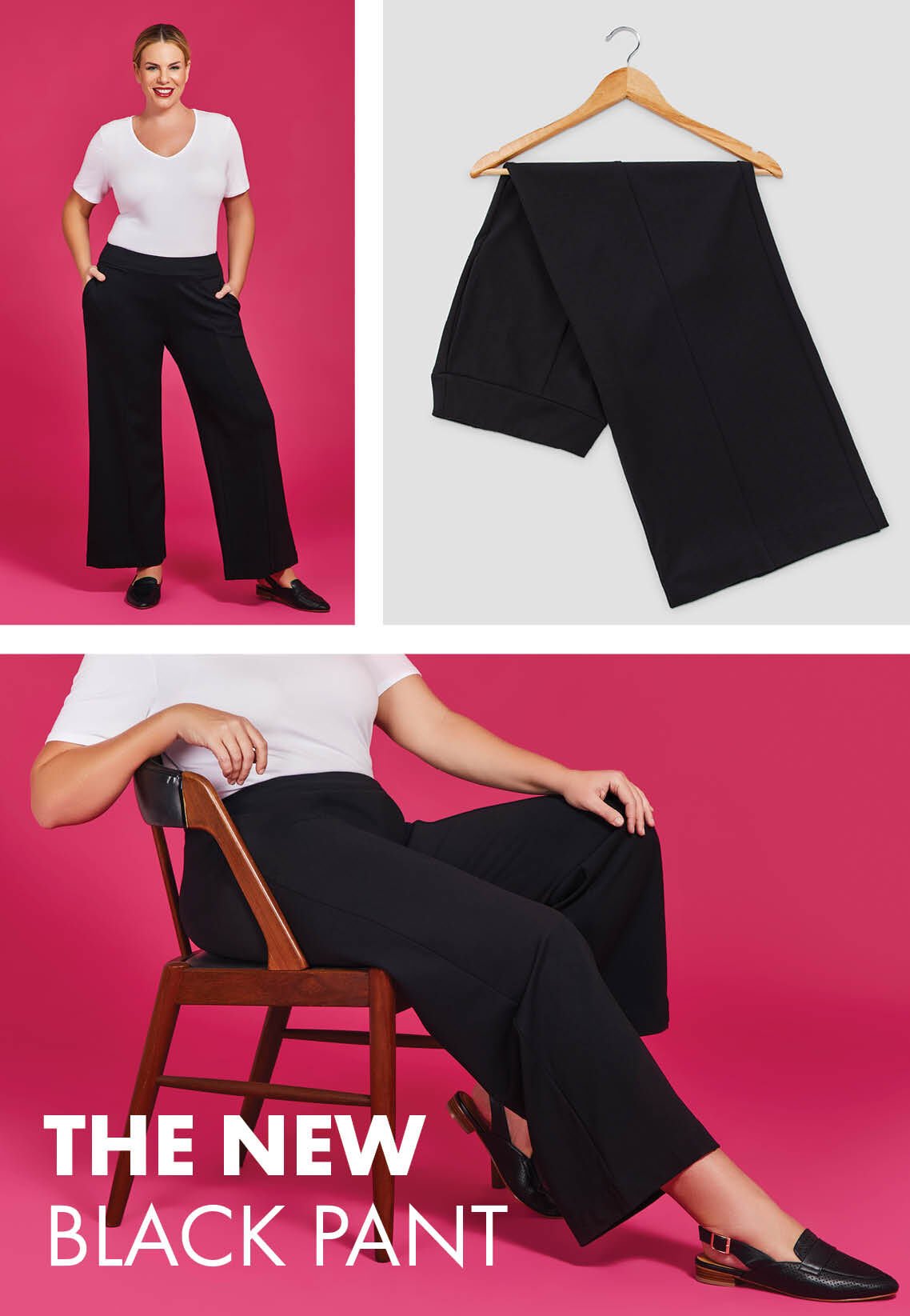 WIDE LEG PONTE PANT