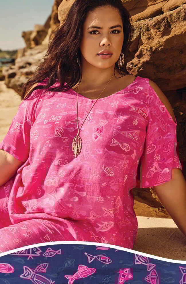 Elverina Daba Cold Shoulder Top & Pant