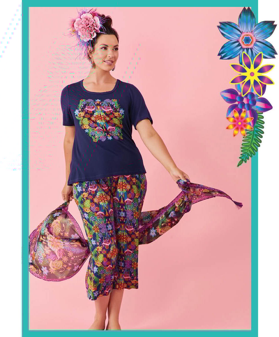Flamingo Pyjama Top