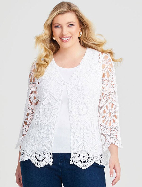 Cotton Crochet Knit Coverup