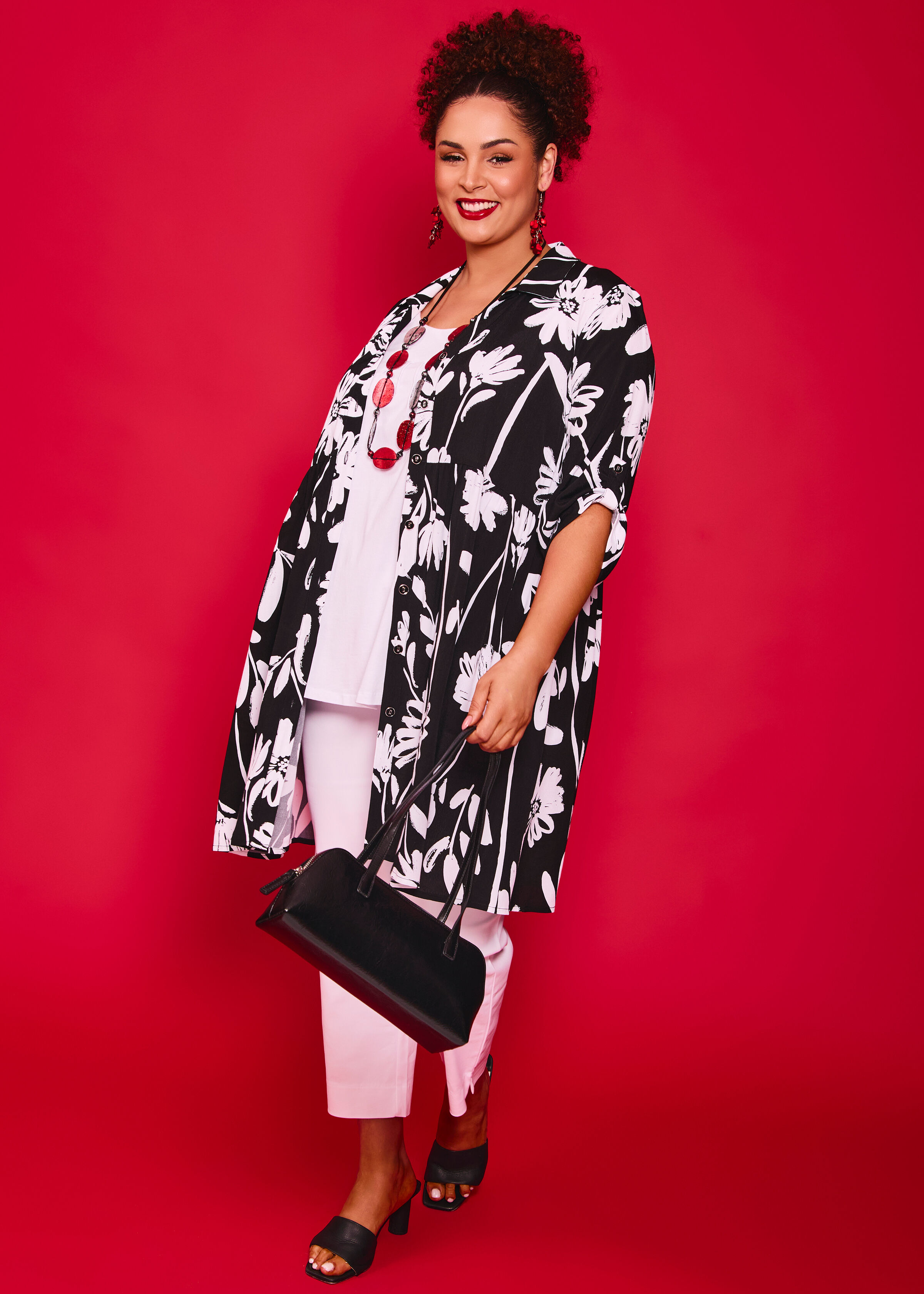 Abstract Floral Outfit