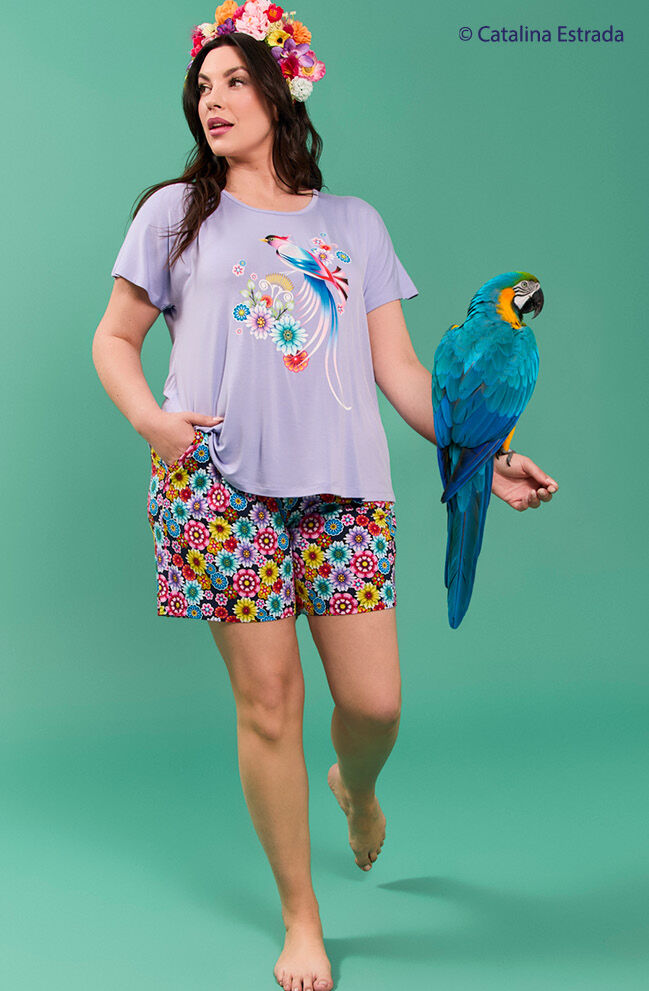 Catalina Benedict Floral PJ Short