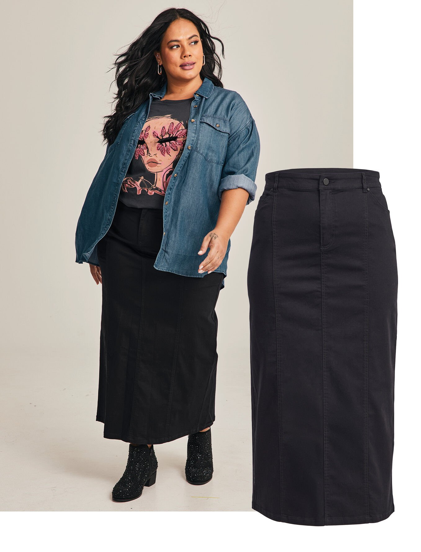 THE DENIM SKIRT
