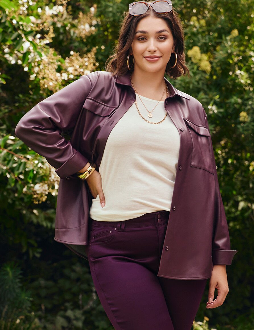 Faux Leather Jacket