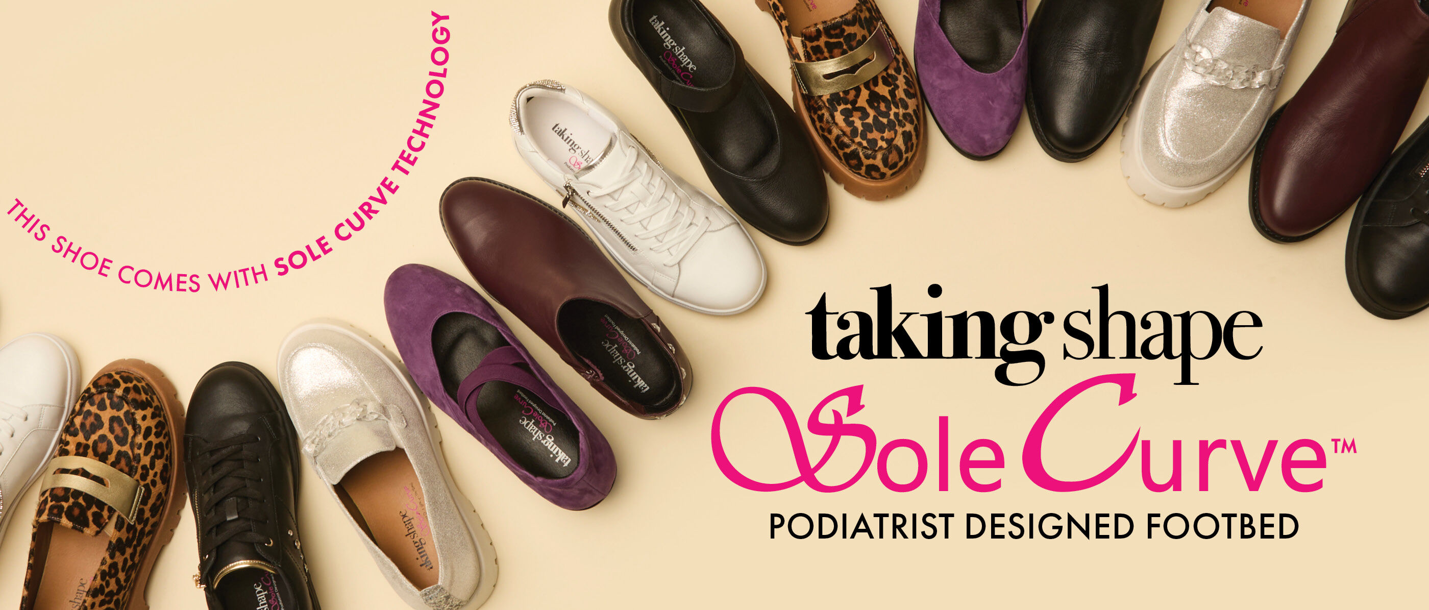PODIATRIST DESIGNED SOLE CURVE RANGE