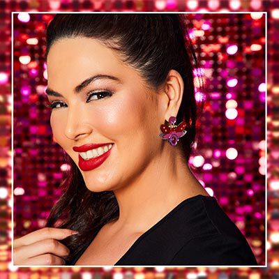 GLITTER BUG EARRING