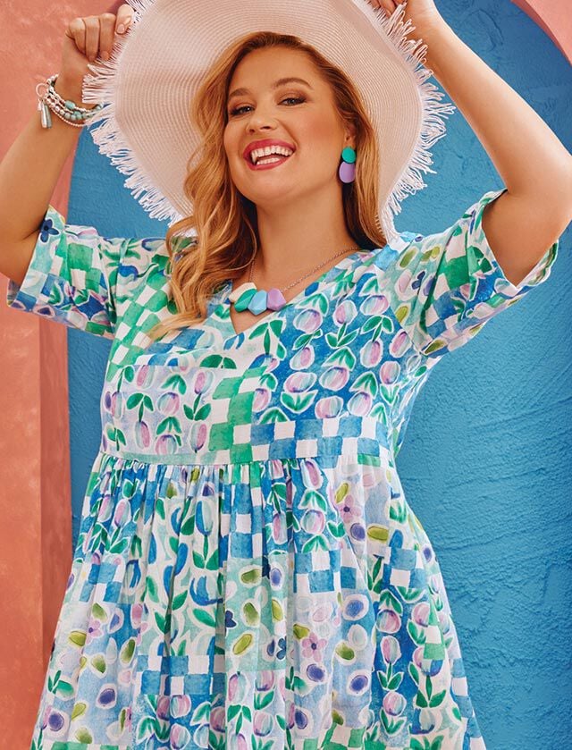 LOOK FOR FRESH PRINTS AND COLOURS.