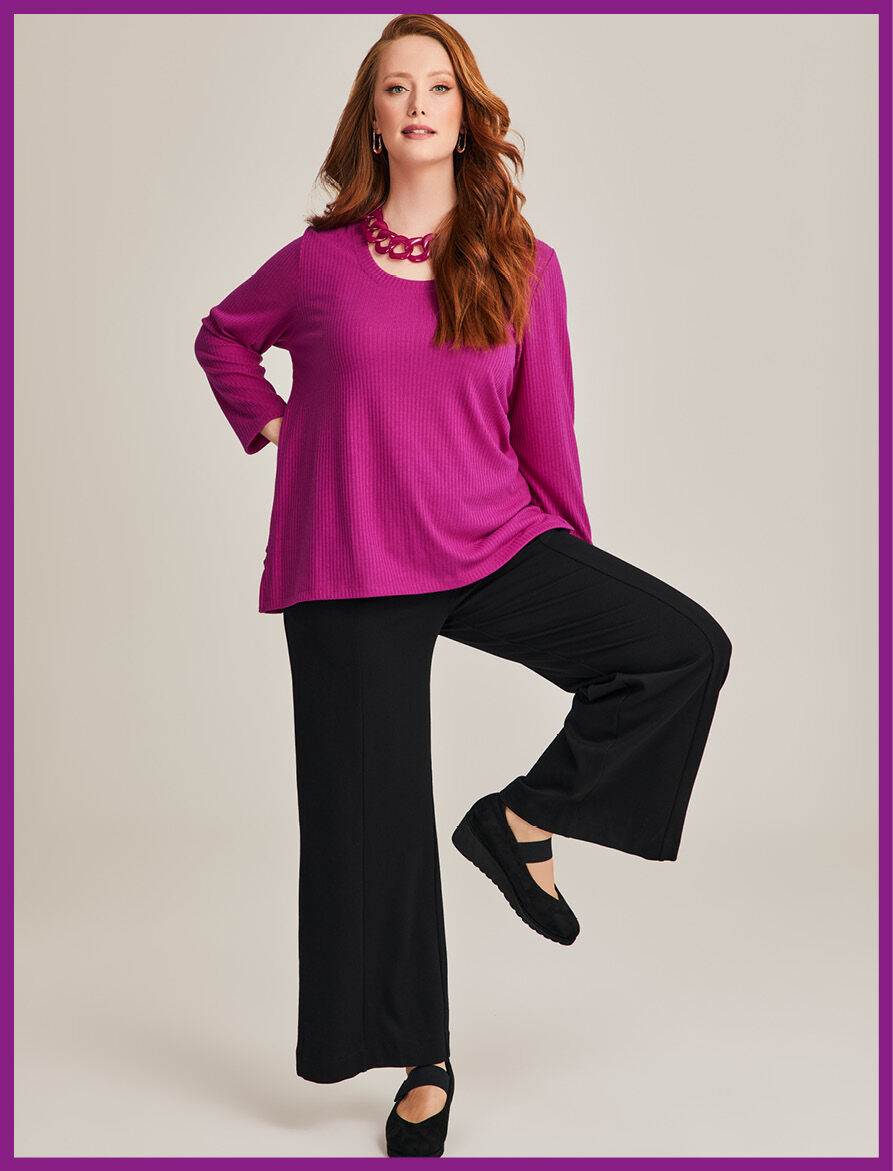 Ponte Harper Wide Leg Pant