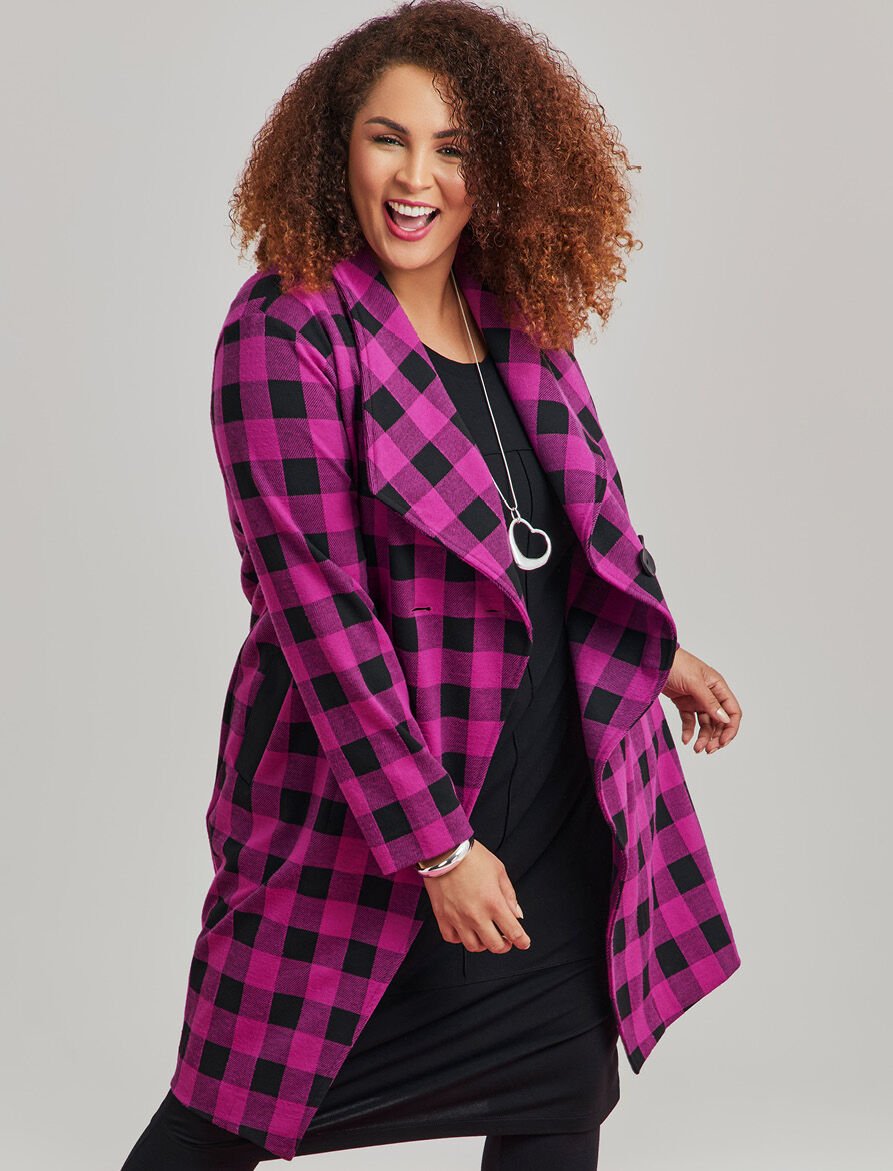 Ponte Check Edie Coatigan