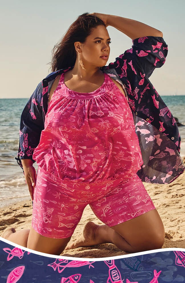 Elverina Daba Blouson Tankini