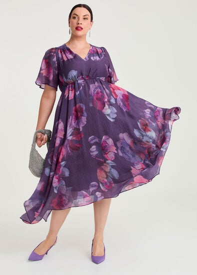 Plus Size Alexandra Tencel Midi Dress