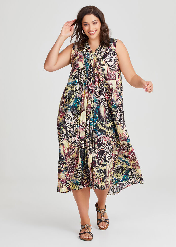 Fiesta Sleeveless Maxi Dress, , hi-res