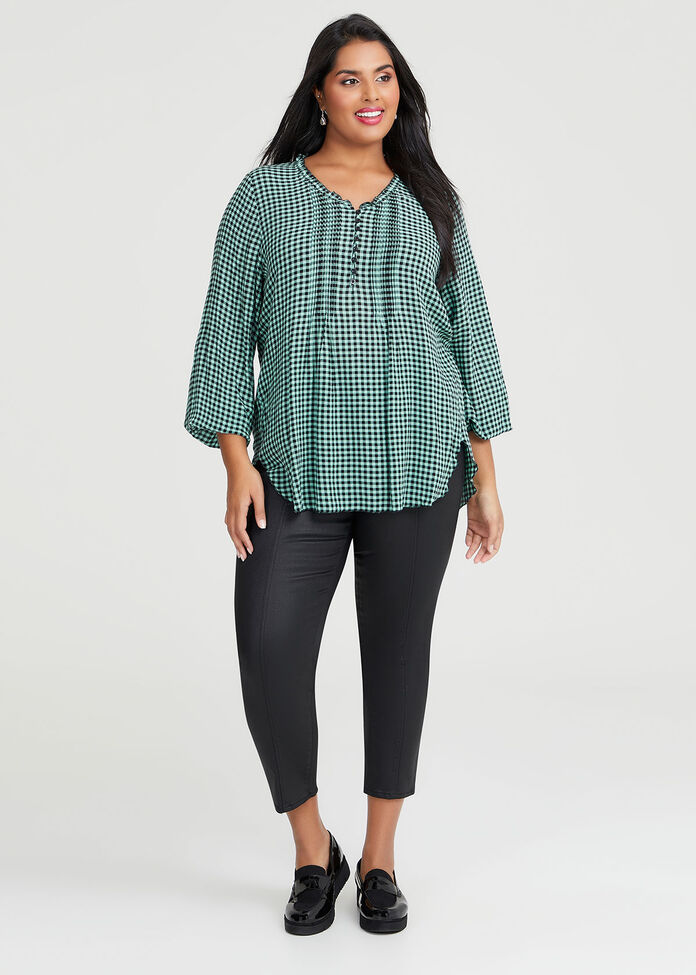 Coated Front Seam Jean, , hi-res