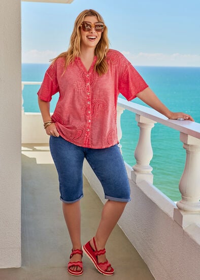 Plus Size The Explorer Denim Short
