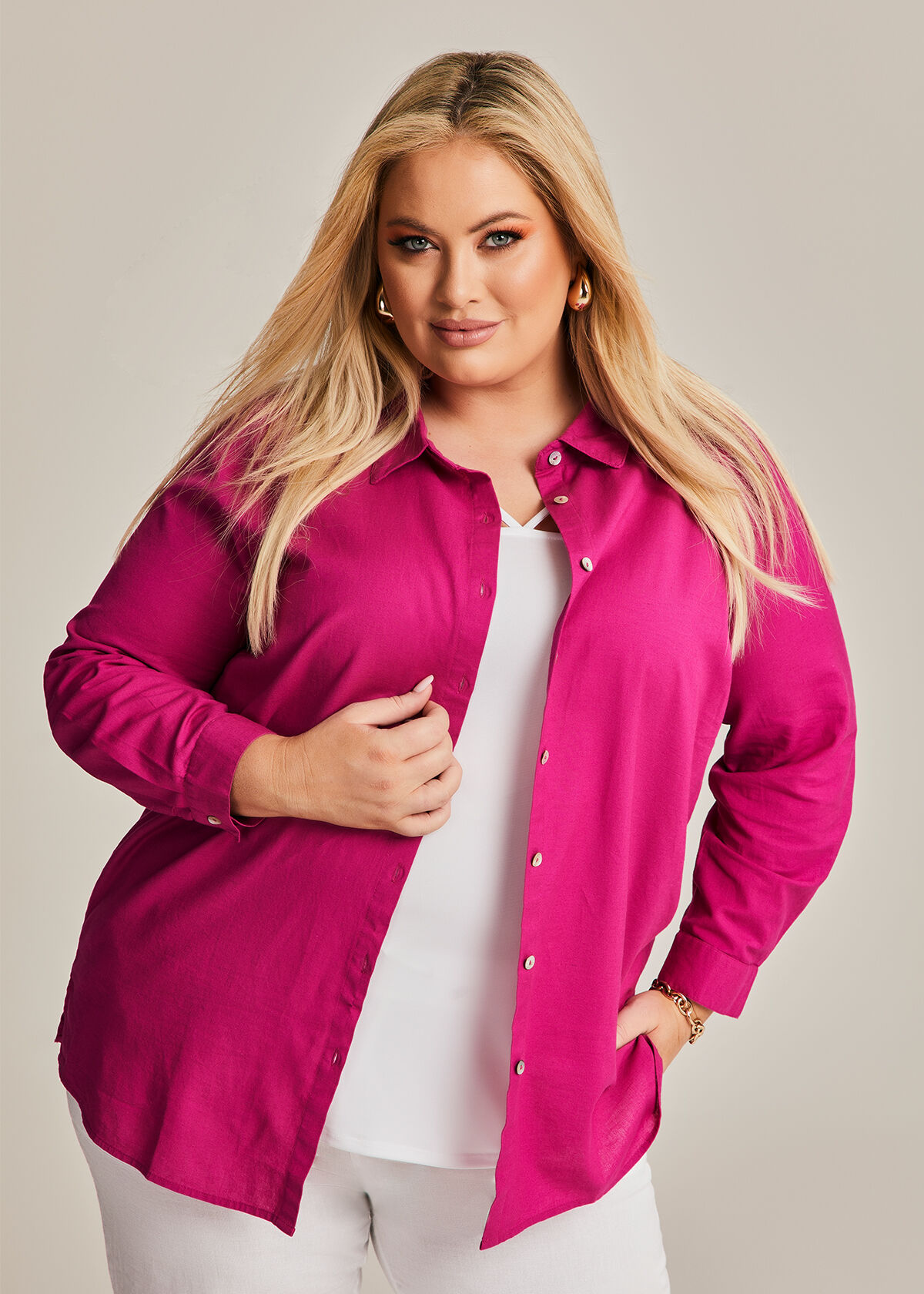 Women's plus size business shirts australia discount