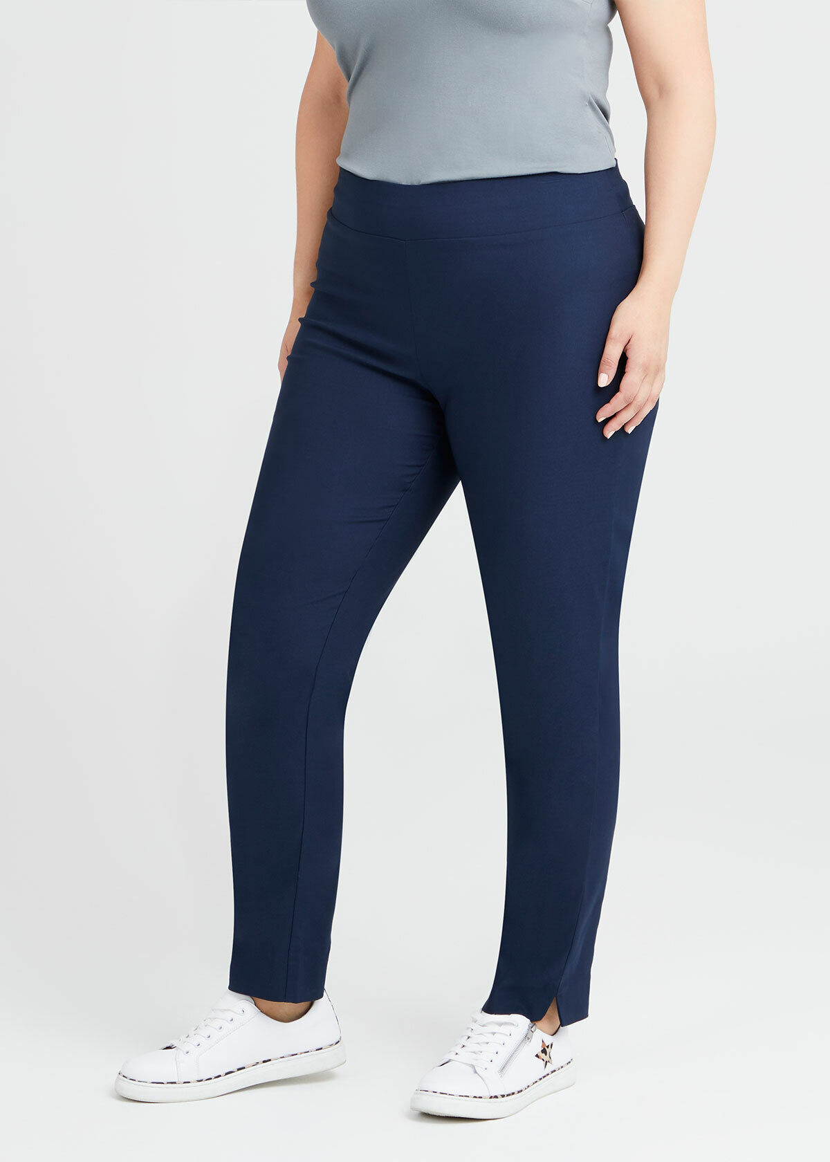 Plus size blue pants cheap