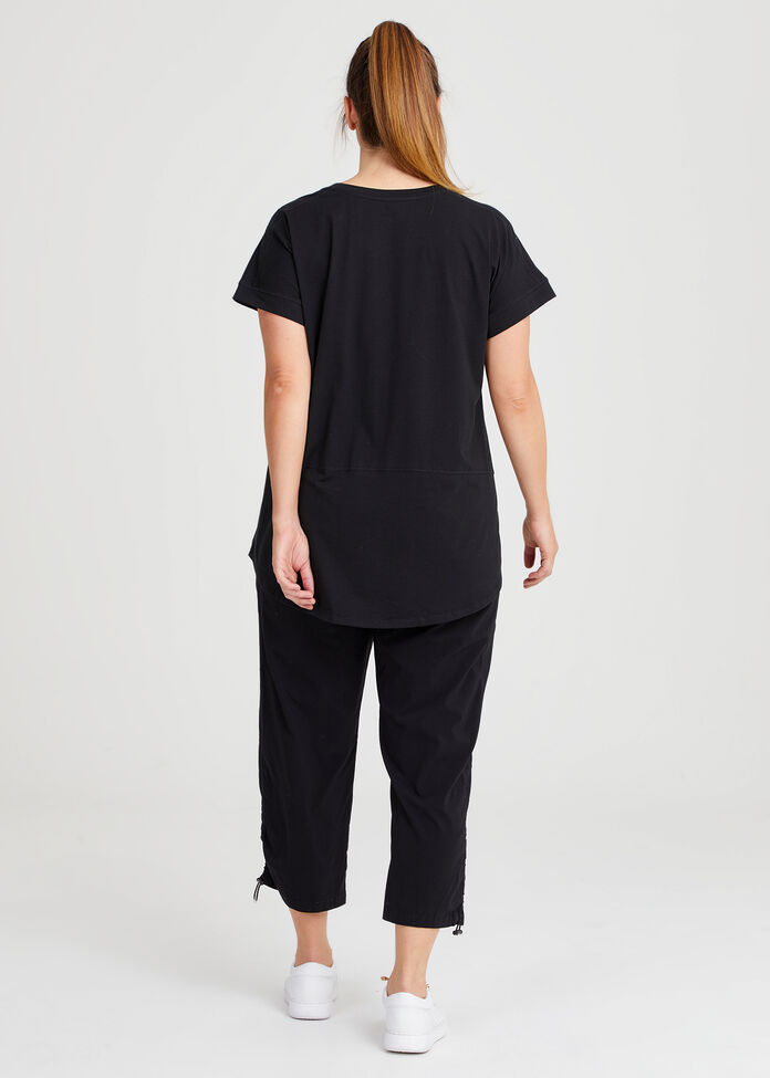 Shop Plus Size Cotton Active Star T-shirt, Black | Taking Shape NZ