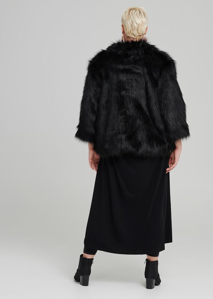 Iconic Faux Fur Jacket, , hi-res