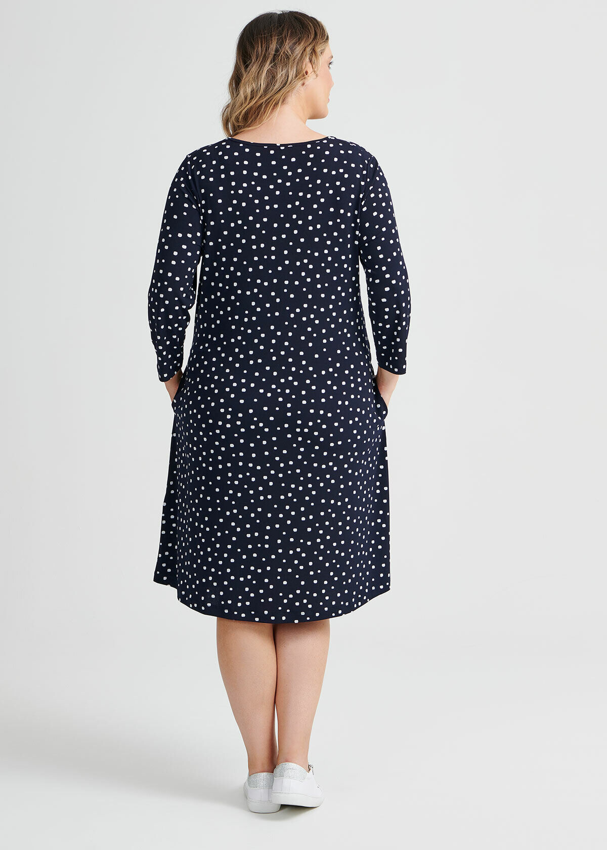 Oasis dash dot print dress clearance