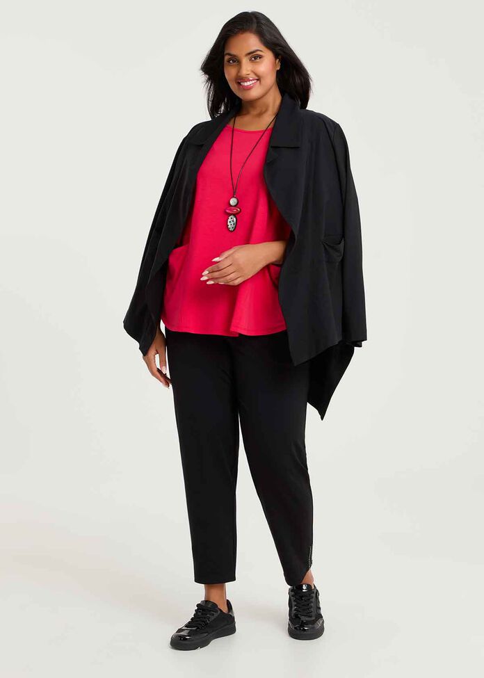 Natural Ava Taper Pant, , hi-res