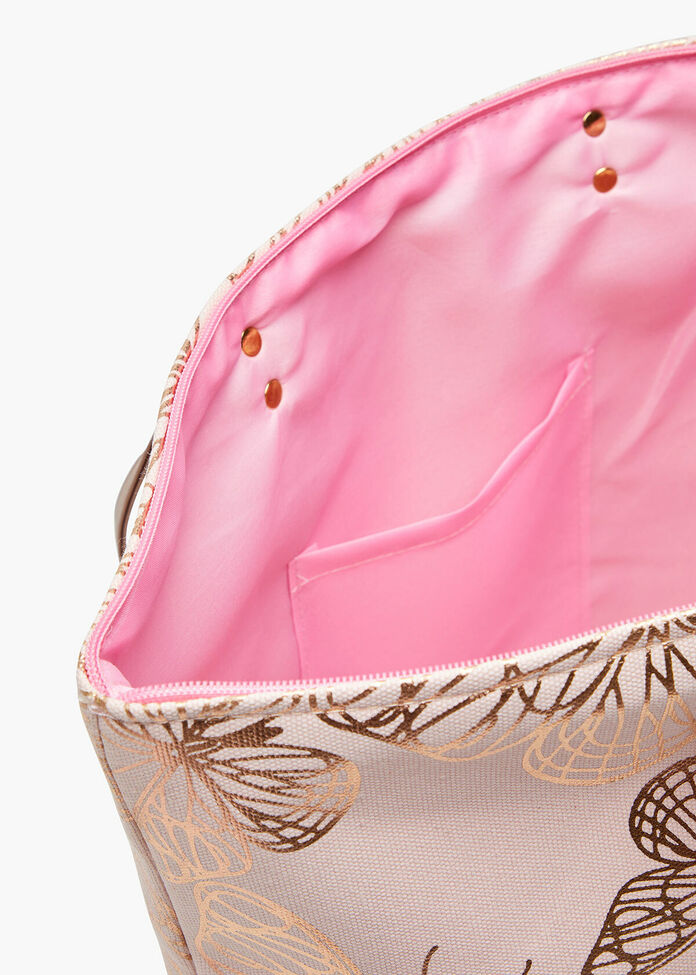 Butterfly Foil Tote Bag, , hi-res
