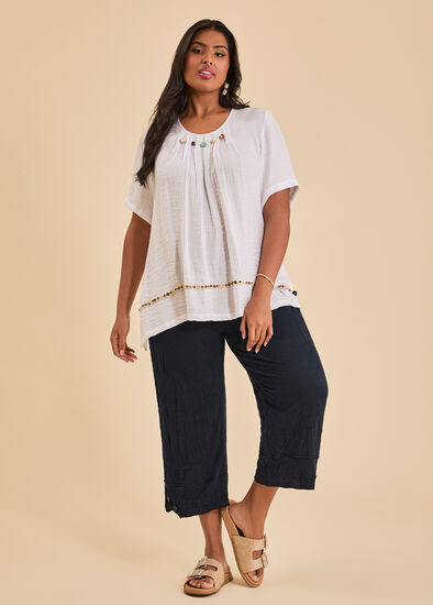 Plus Size Trim Detail Outfit