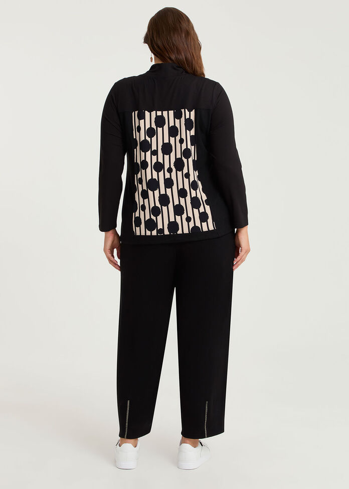 Natural Becca Spliced Spot Top, , hi-res
