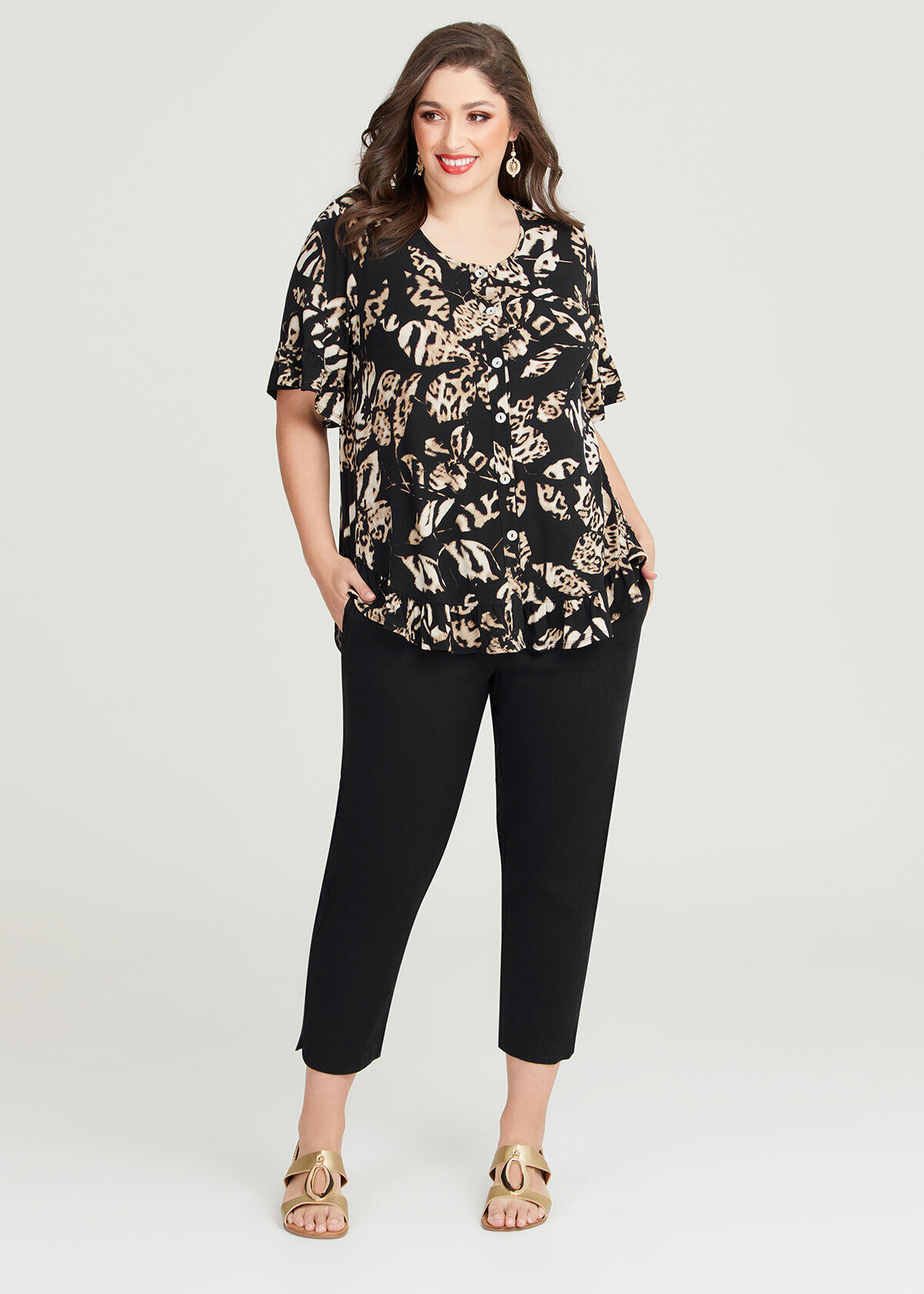 Ruffle Hem Luna Cardigan
