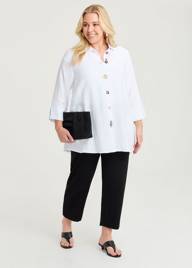 Plus Size Petite Ponte Kenna Lantern Pant
