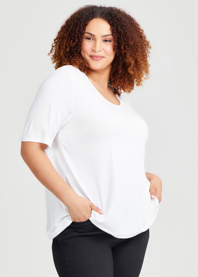 Plus Size Natural Essential Top