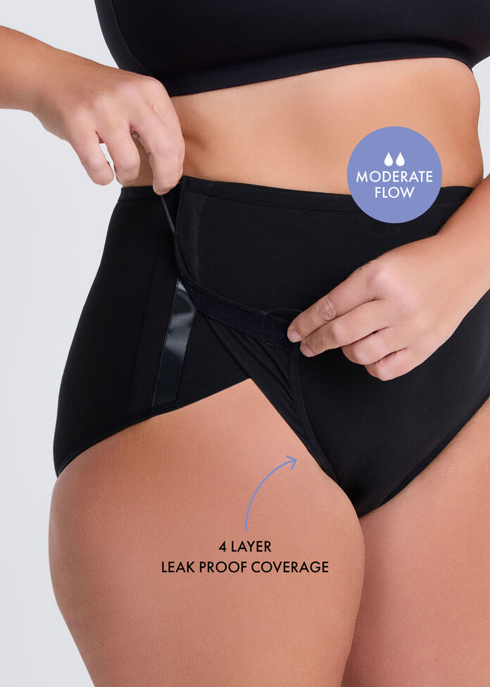 Adaptive Cotton Leak Proof Brief, , hi-res