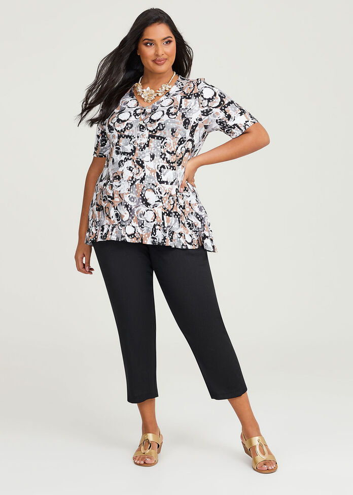 Natural Abstract Spot Top, , hi-res