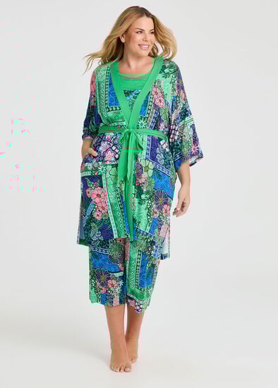 Plus Size Bamboo Jardin Kimono
