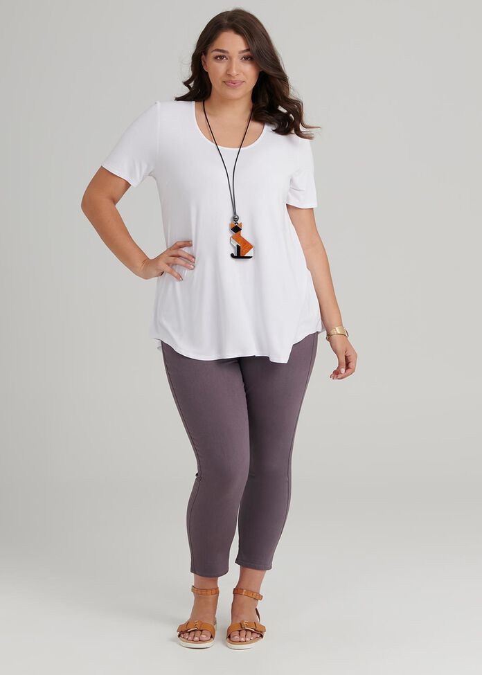 Bamboo Base Short Sleeve Top, , hi-res