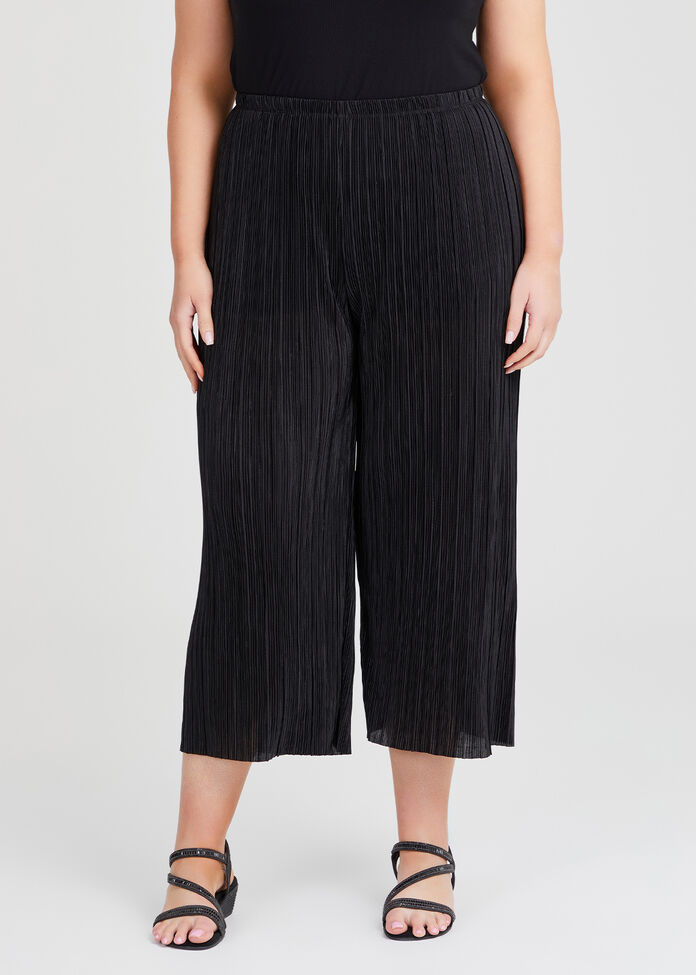 Plisse Culotte Pant, , hi-res