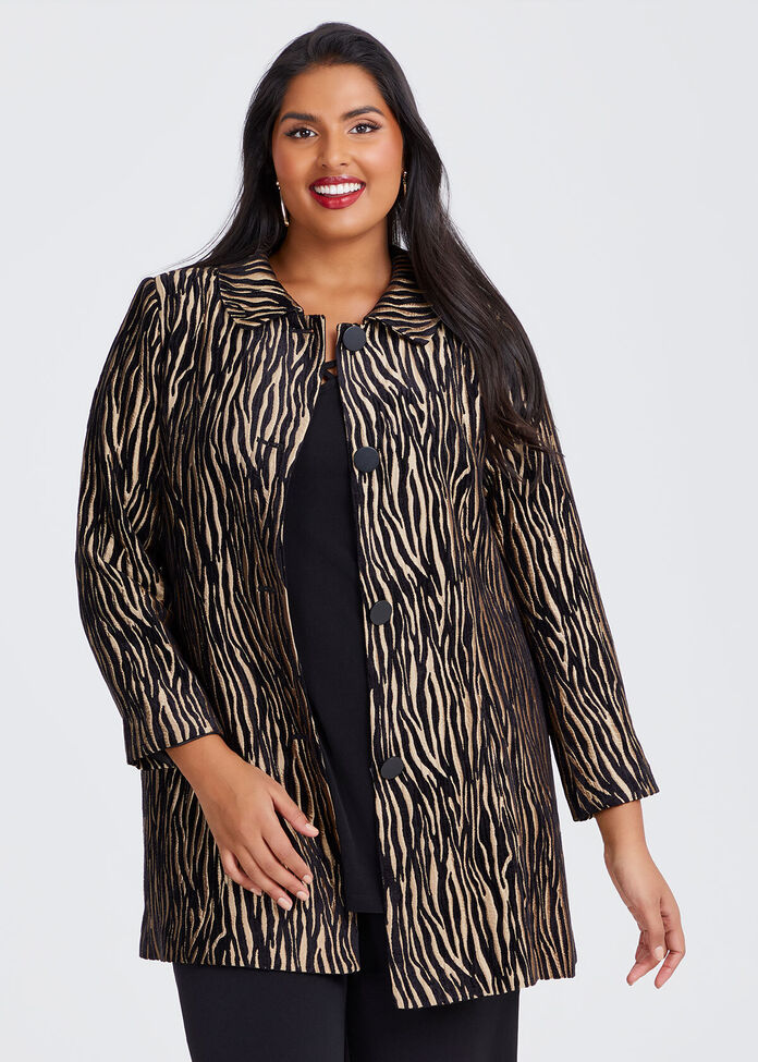 Wild At Heart Jacquard Coat, , hi-res