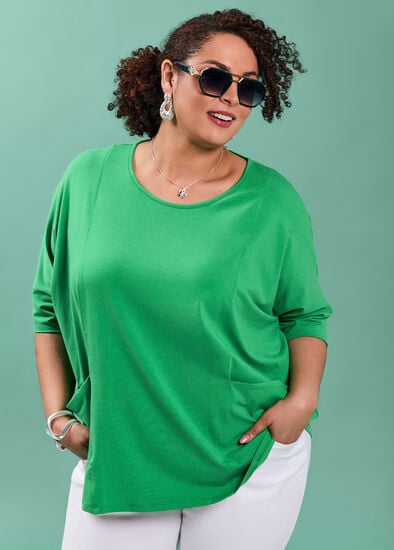Plus Size Pima Cotton Traveller Top