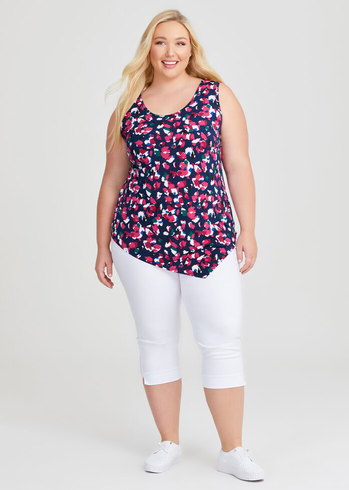Printed Mix Media Tank, , hi-res