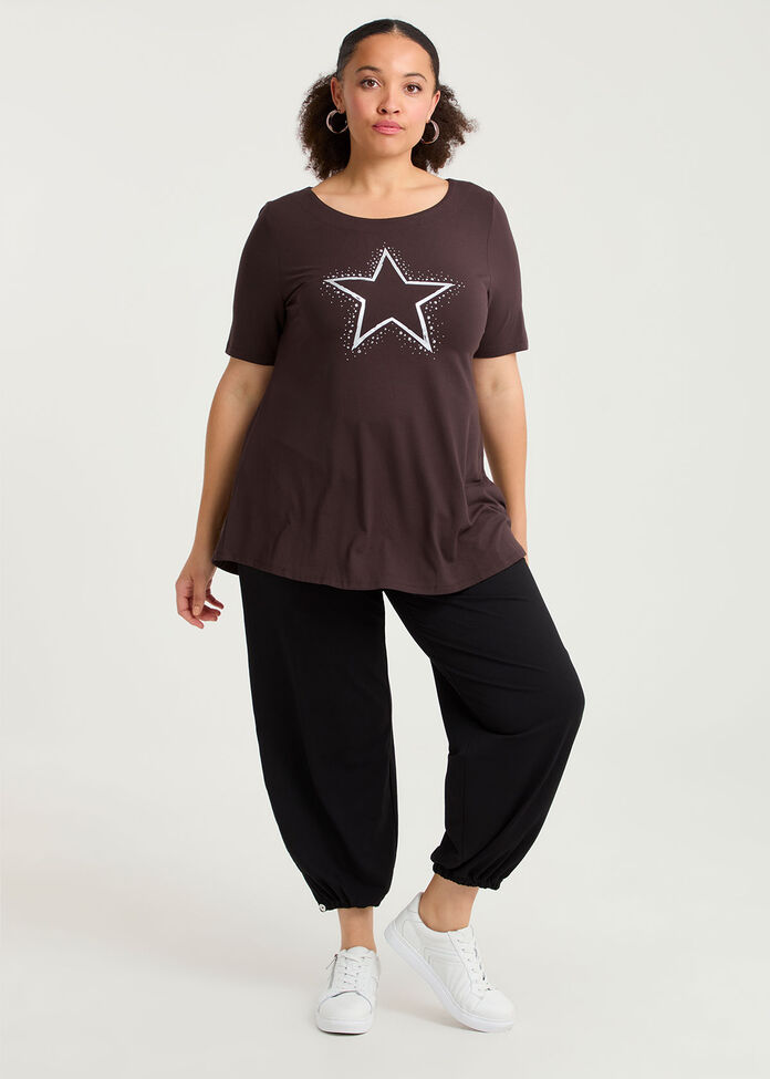 Natural Carla Balloon Pant, , hi-res