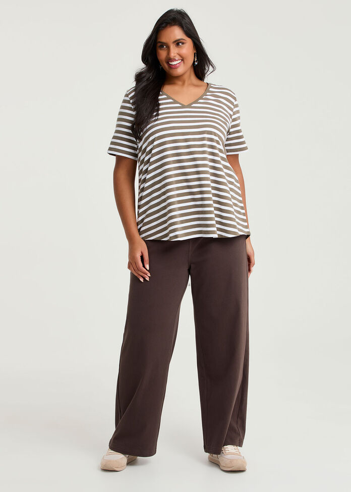 Good Earth Australian Cotton Stripe T-shirt, , hi-res