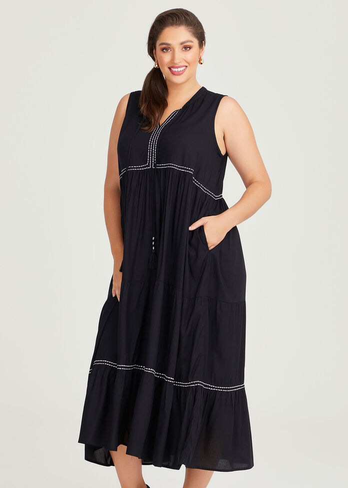 Shop Plus Size Natural Empress Dress in Black | Taking Shape AU