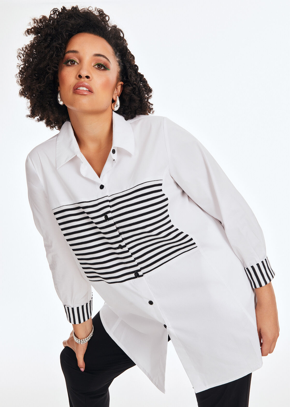 Plus size dress shirts for women top